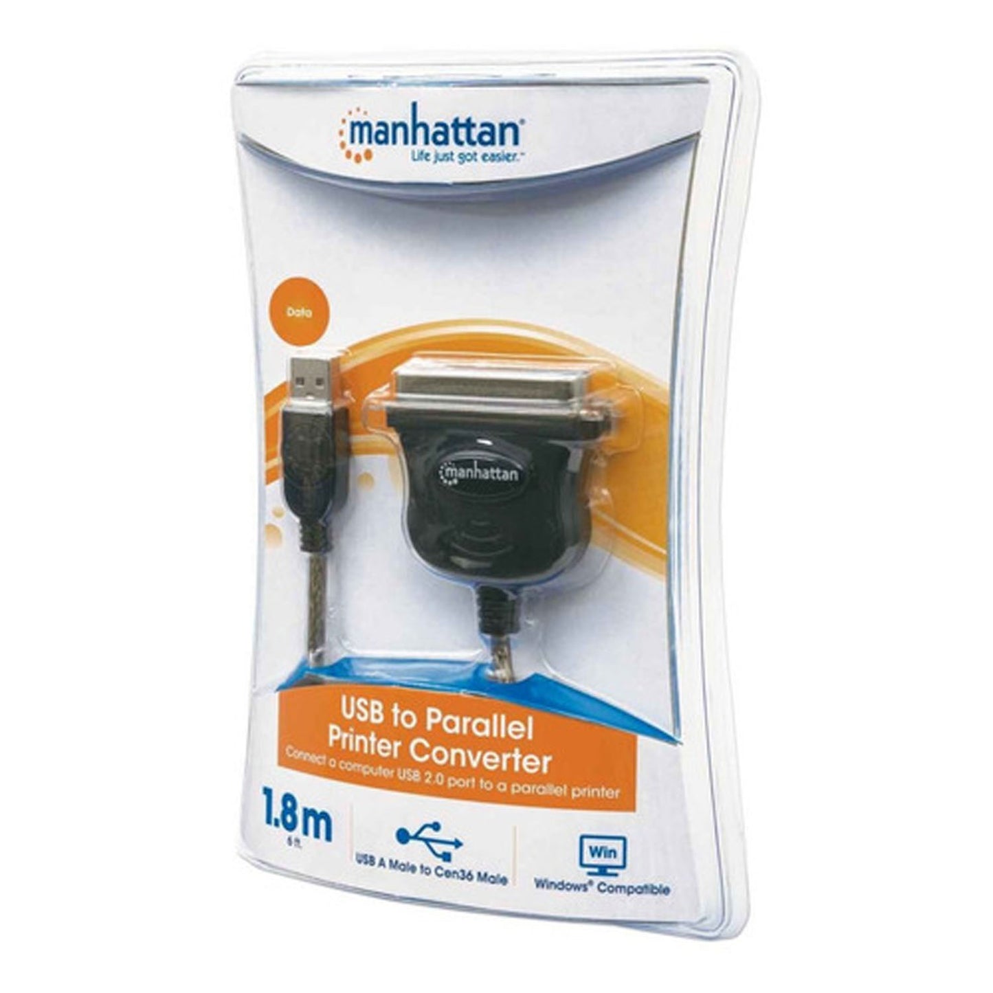 Convertidor Para Impresora Usb A Paralelo Cen36 - Manhattan