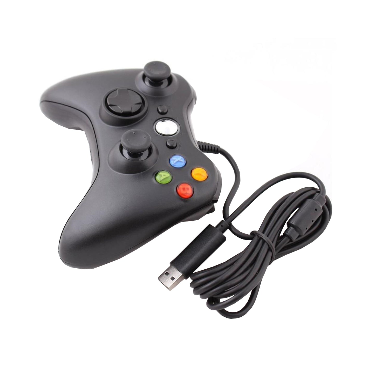 Joystick Compatible Con Pc y Xbox 360 Cableado Negro