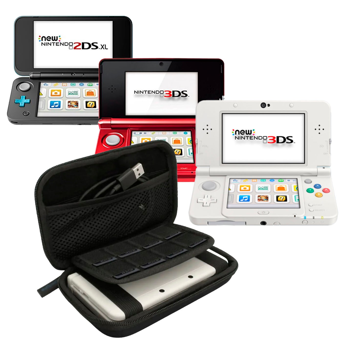 Estuche De Transporte Y Protección Para Consolas 3ds Xl