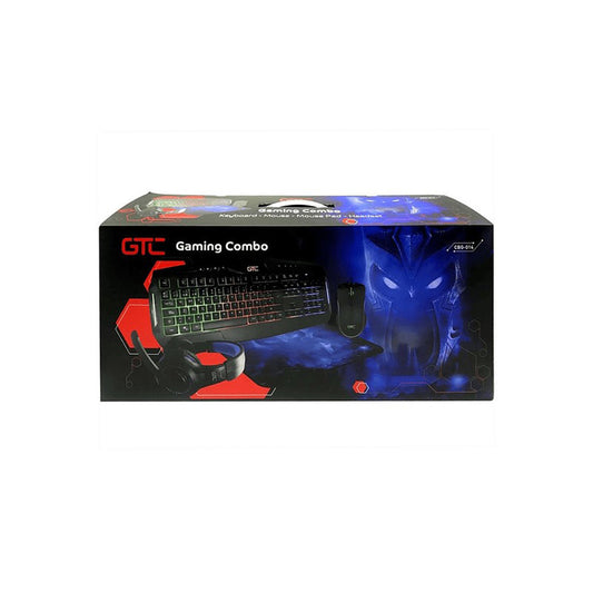 Kit De Teclado + Mouse + Audífono + Mousepad Gamer Cbg-014*