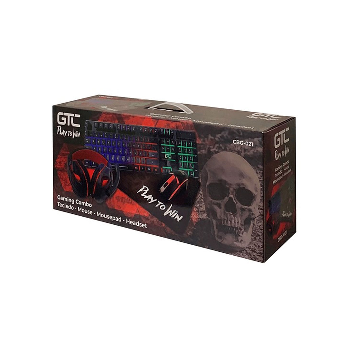 Kit Gamer GTC Teclado + Mouse + Audifono + Padmouse CBG-021*