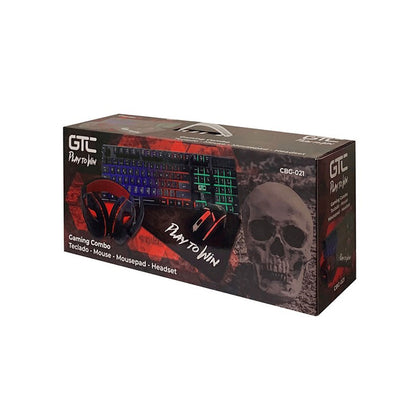 Kit Gamer GTC Teclado + Mouse + Audifono + Padmouse CBG-021*