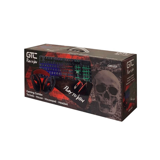 Kit Gamer GTC Teclado + Mouse + Audifono + Padmouse CBG-021*