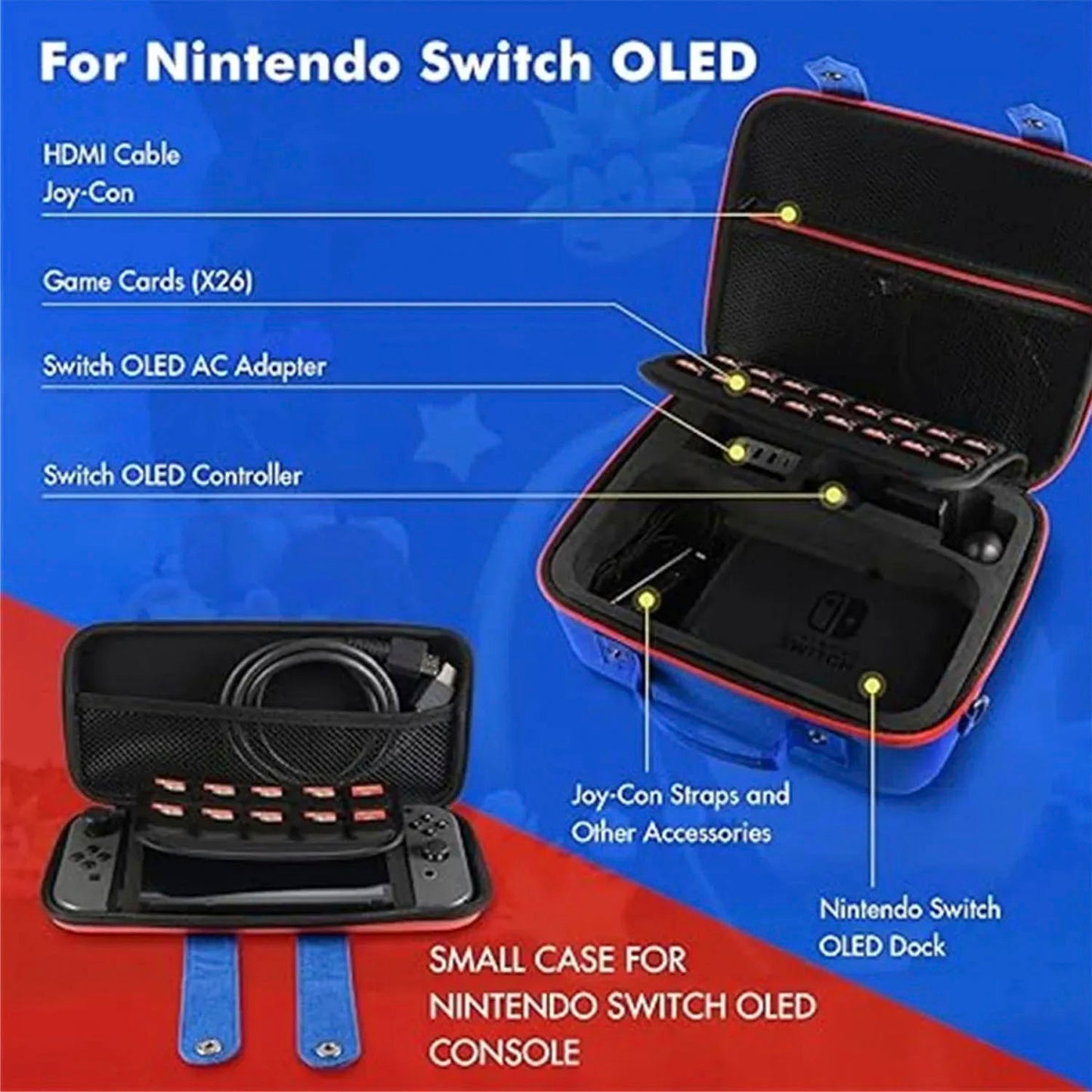 Maleta De Viaje Para Consolas Switch 2 Modelo Jardinera Mario