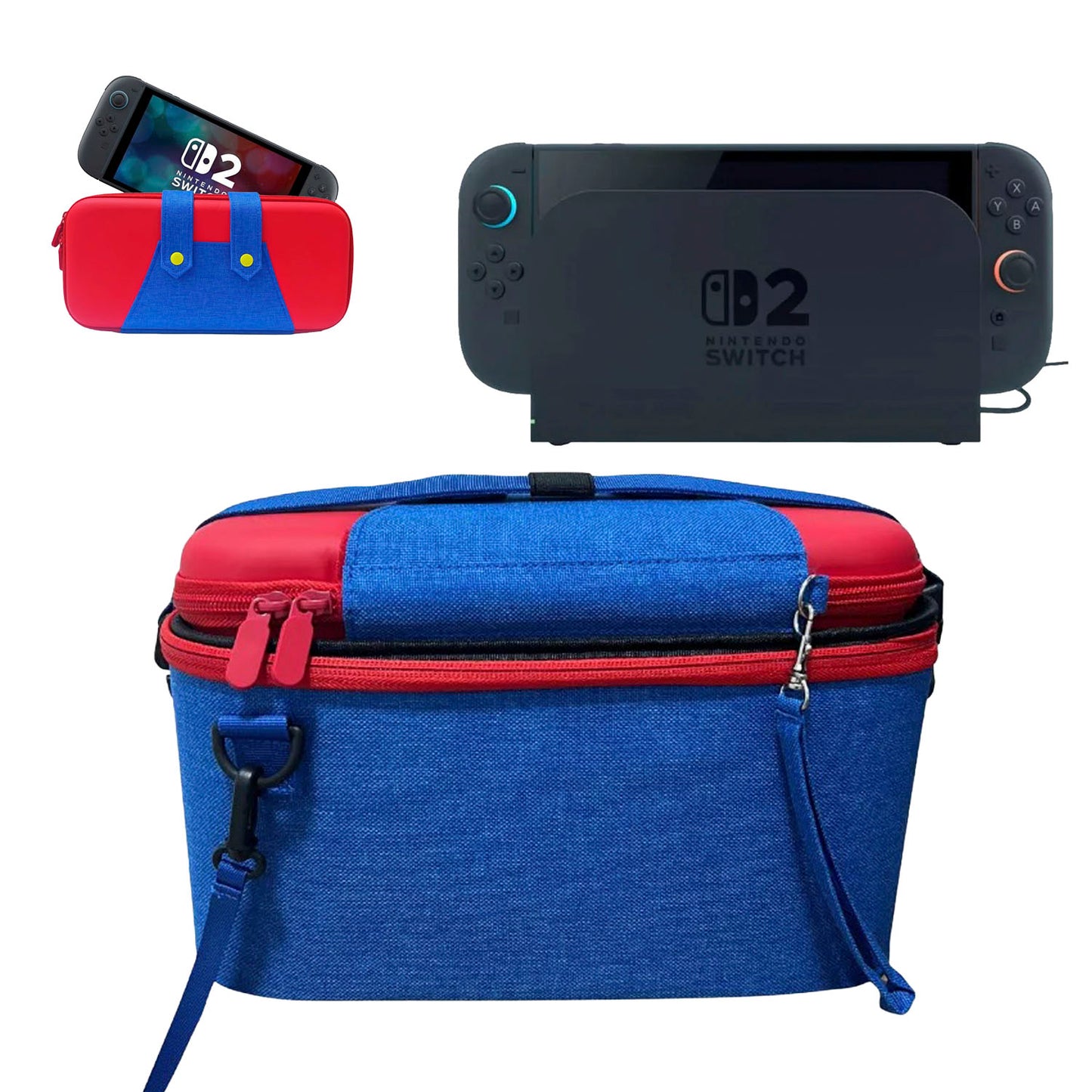 Maleta De Viaje Para Consolas Switch 2 Modelo Jardinera Mario Lonchera