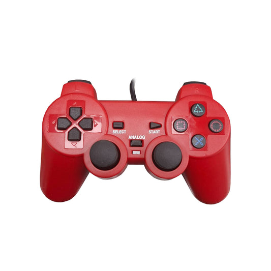 Joystick compatible Ps2 Control Doble Shock Rojo