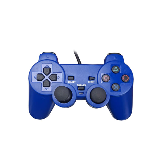 Joystick compatible Ps2 Control Doble Shock Azul