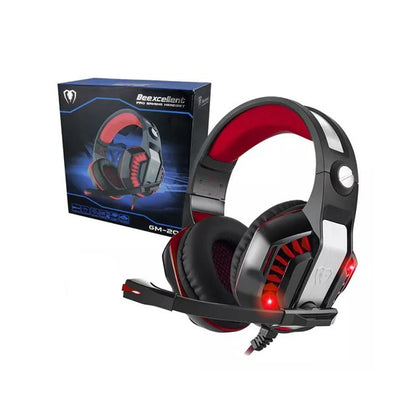 Audífono Gamer Rgb Beexcellent Gm-2 Red Multiplataforma