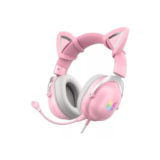 Audífono Gamer Onikuma K11 Rgb Cat Pink