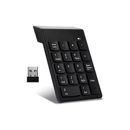 Mini Teclado Numerico Inalambrico 2.4 Black