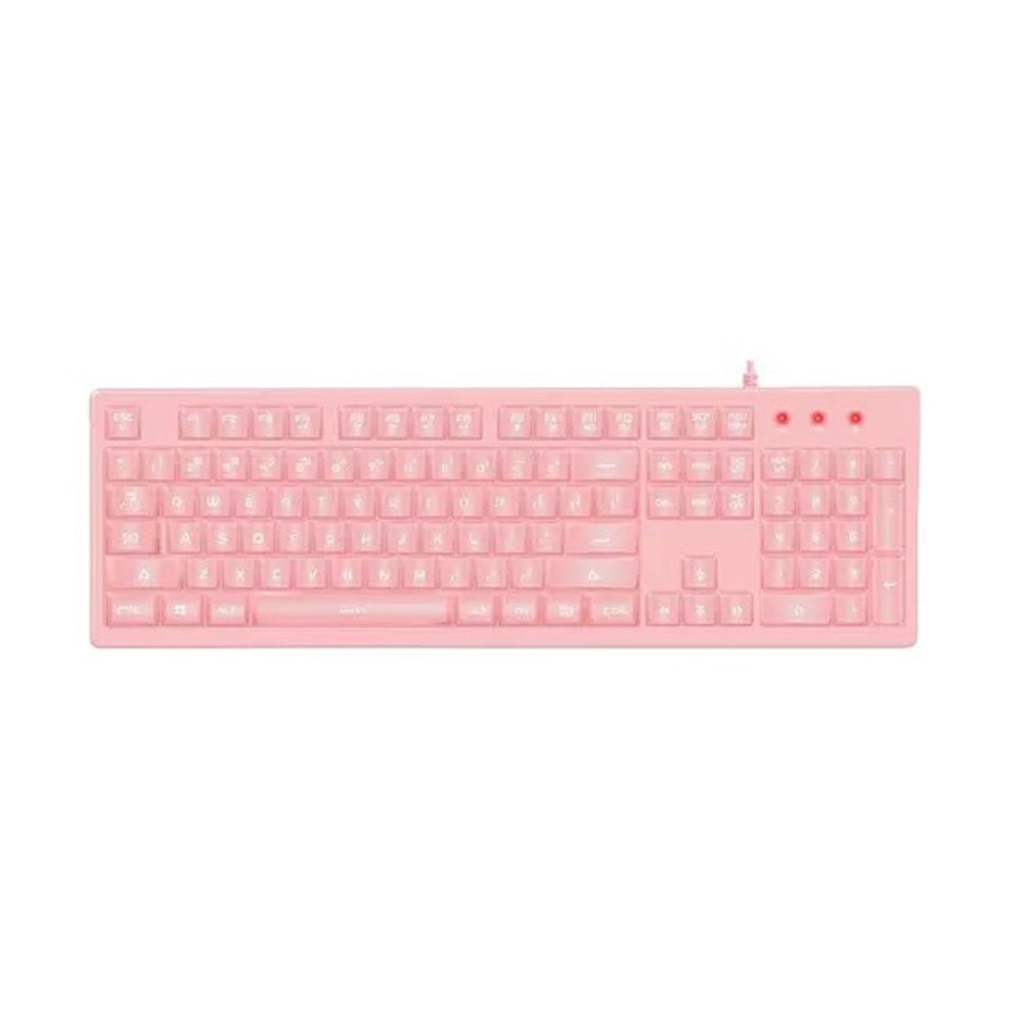 Kit Gamer Rosa Teclado Membrana G25 Y Mouse Cw905 Onikuma