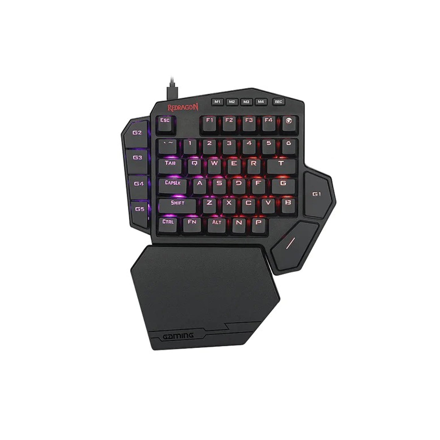 Teclado Mecanico De Una Mano Redragon Diti K585RGB SW Brown