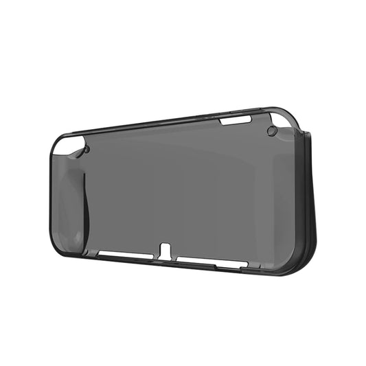 Tpu Protector Compatible Con Switch OLED Negro Transparente.
