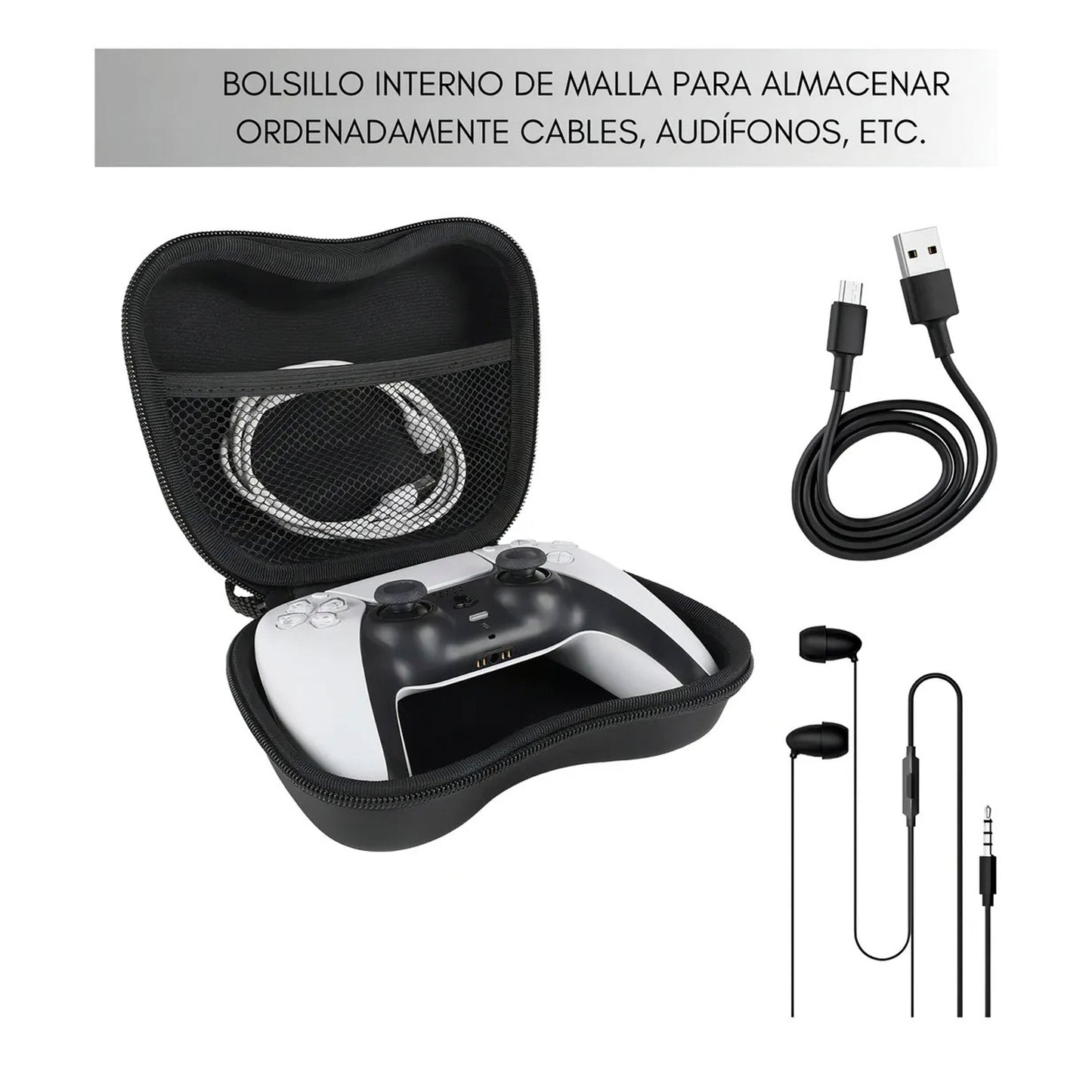 Estuche Para Mandos Rojo Ps4/Ps5/Xbox Series/Pro de Switch