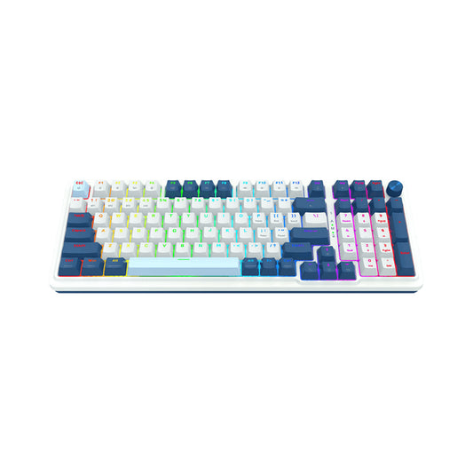 Teclado Mecanico Redragon Eisa Pro K686WB-RGB-PRO White/Black SW Red Ingles
