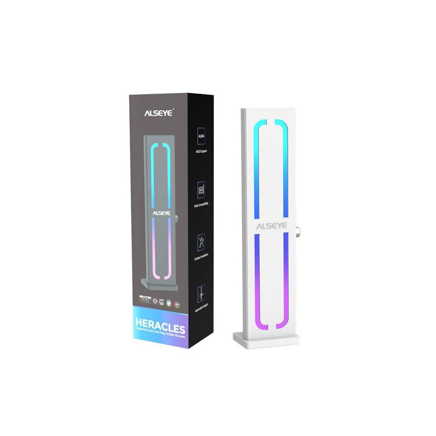 Soporte Para Tarjetas de Video Alseye Heracles Argb White