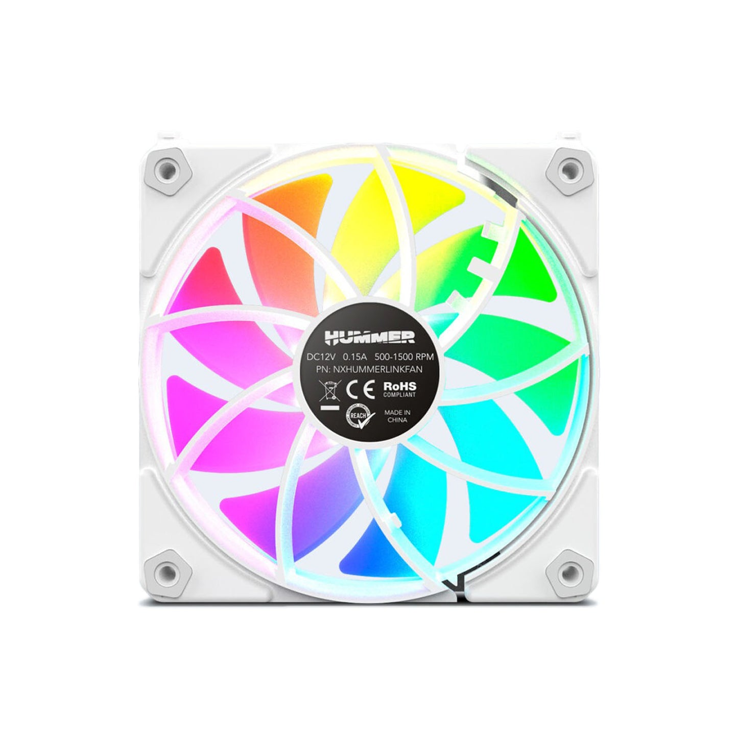 Pack 3 ventiladores Easy Link Argb White Nox Hummer