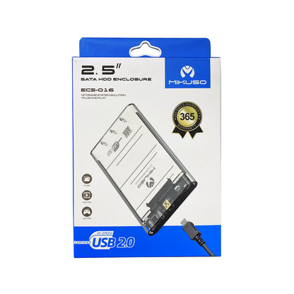 Cofre Disco Duro Transparente 2.0 Ecs-016