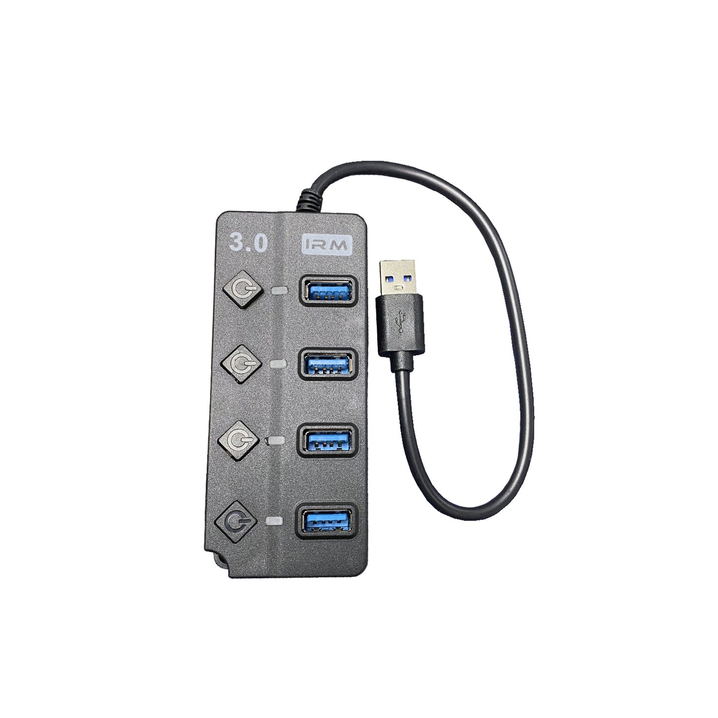 Hub Usb 3.0 Con Apagador Negro 09377