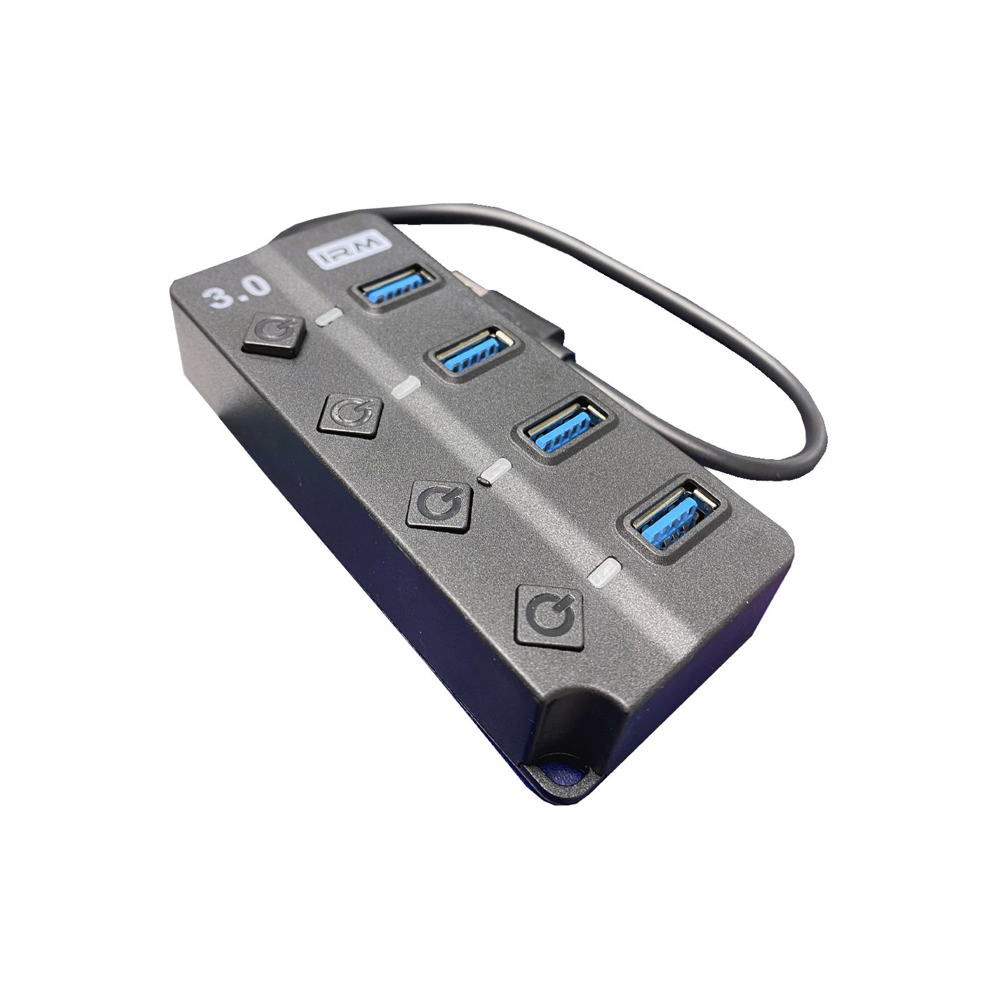 Hub Usb 3.0 Con Apagador Negro 09377