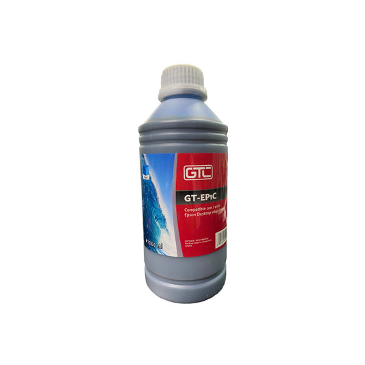 Botella de Tinta Cyan EP1 Compatible EPSON Inkjet 1 Litro