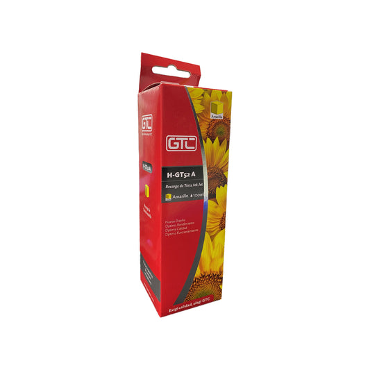 Botella De Tinta Yellow H-GT52Y Compatible HP 100ml