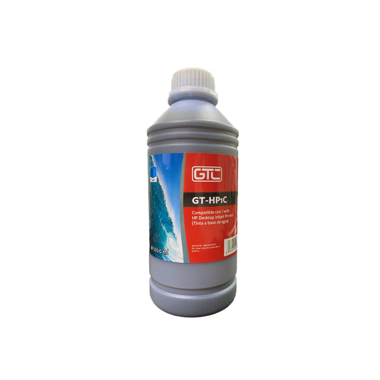Botella De Tinta Cyan GT-H1C Compatible HP 1LT