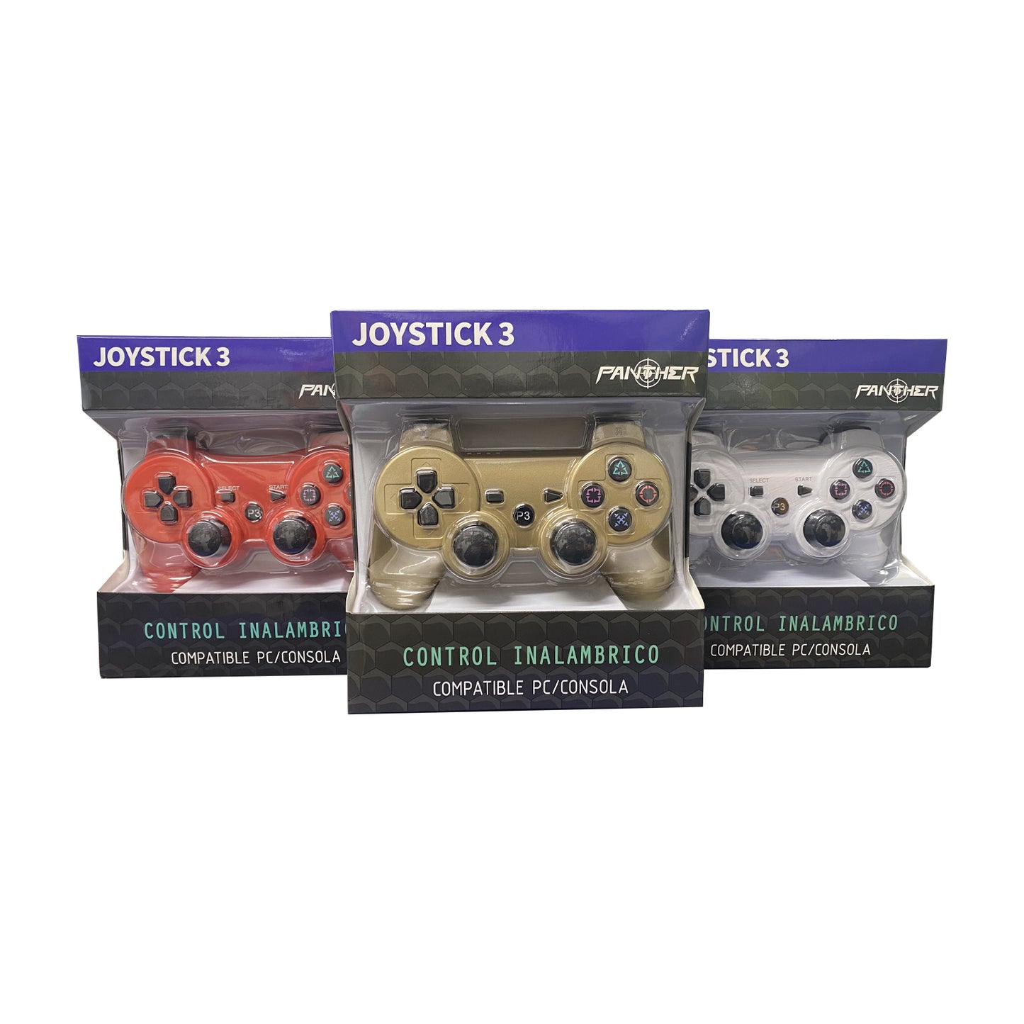 Control Compatible PS3 Panther Amarillo - Crazygames