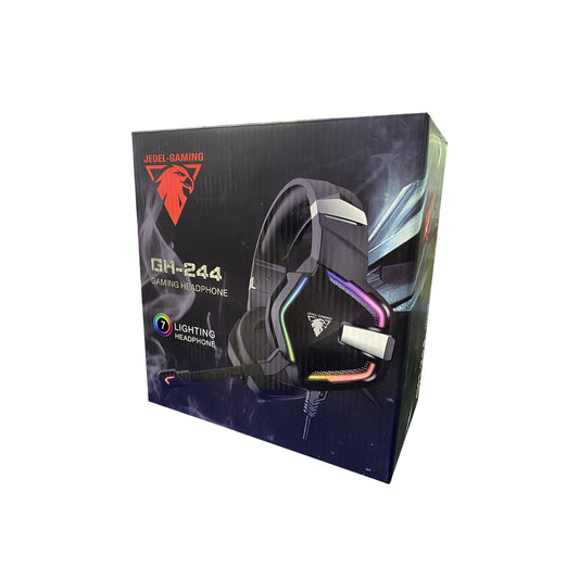 Audífono Gamer Rgb Jedel GH-244 Jack 3.5 Multiplataforma