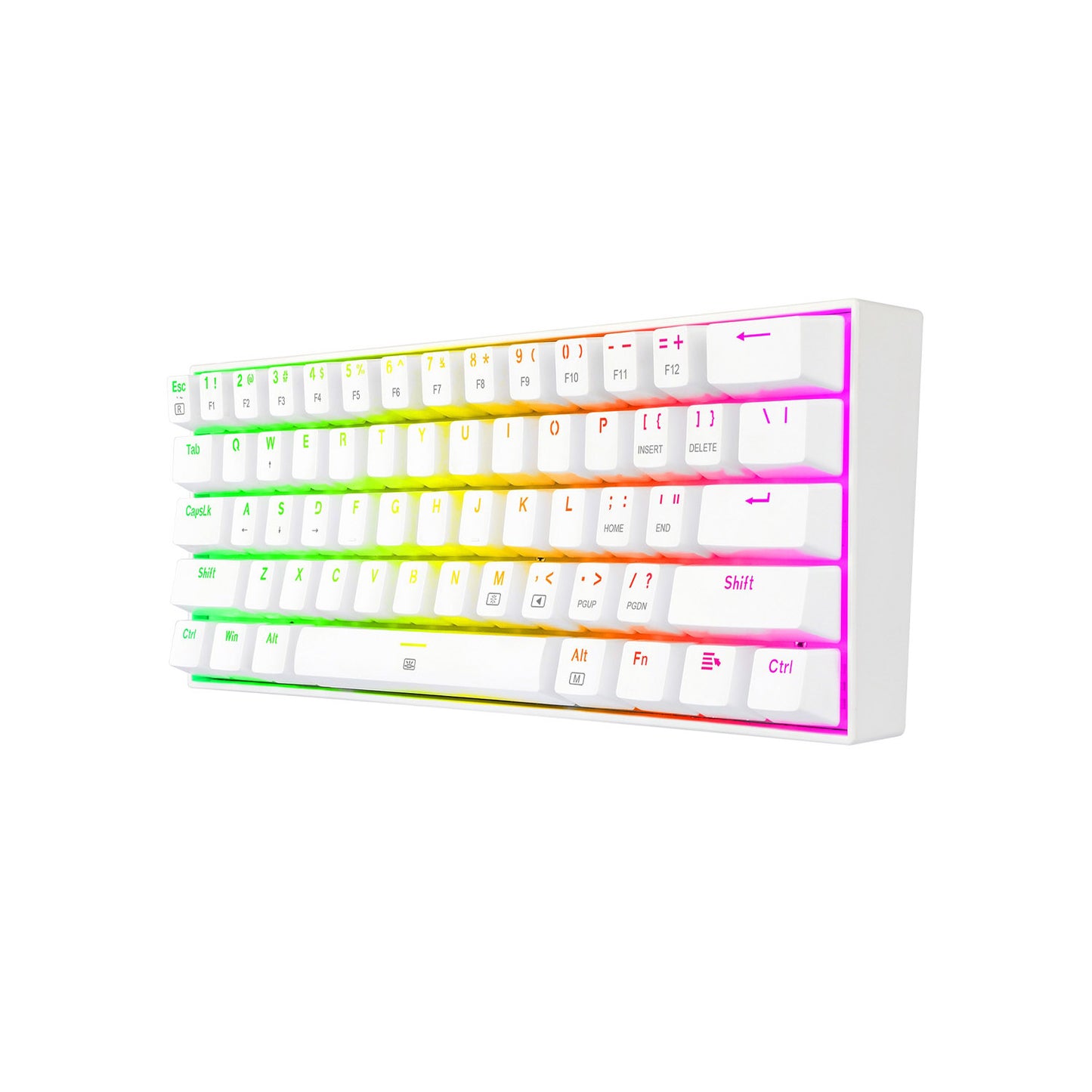 Teclado Mecanico 60% Redragon Dragonborn White Sw Brown