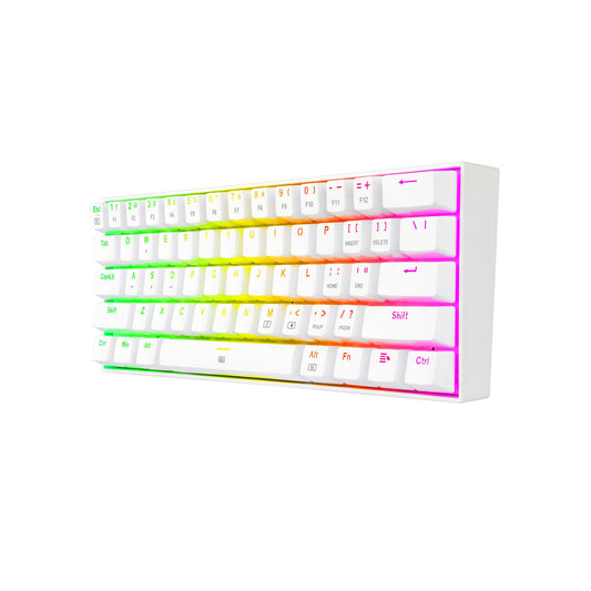 Teclado Mecanico 60% Redragon Dragonborn White Sw Brown