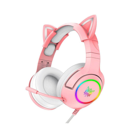 Audífono Gamer Kitty Onikuma K9 RGB Rosado - Jack 3.5