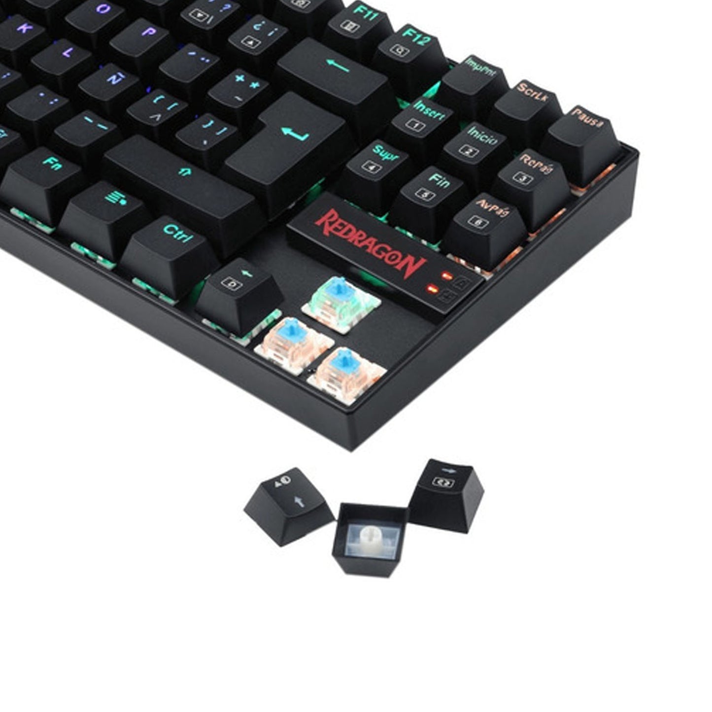 Teclado Mecanico Kumara Black K552 RGB Español Switch Blue
