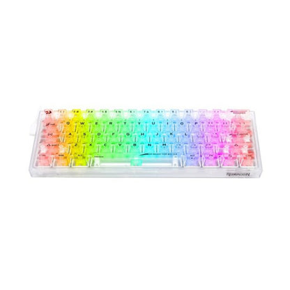 Teclado Mecánico Redragon Fizz 60% Rgb Transparente White