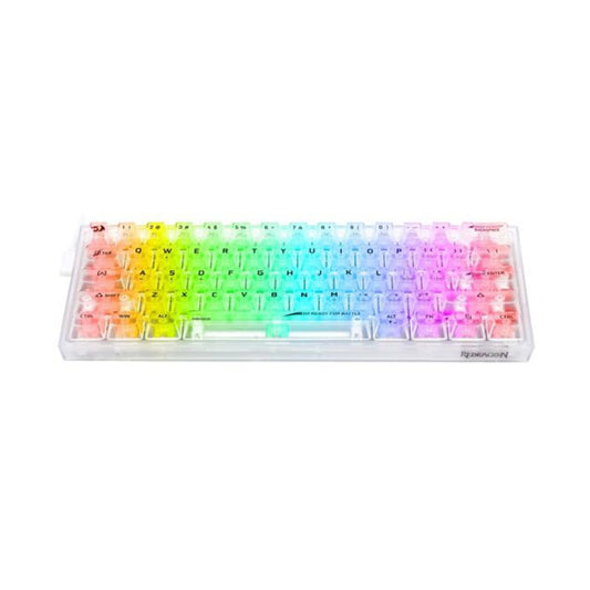 Teclado Mecánico Redragon Fizz 60% Rgb Transparente White