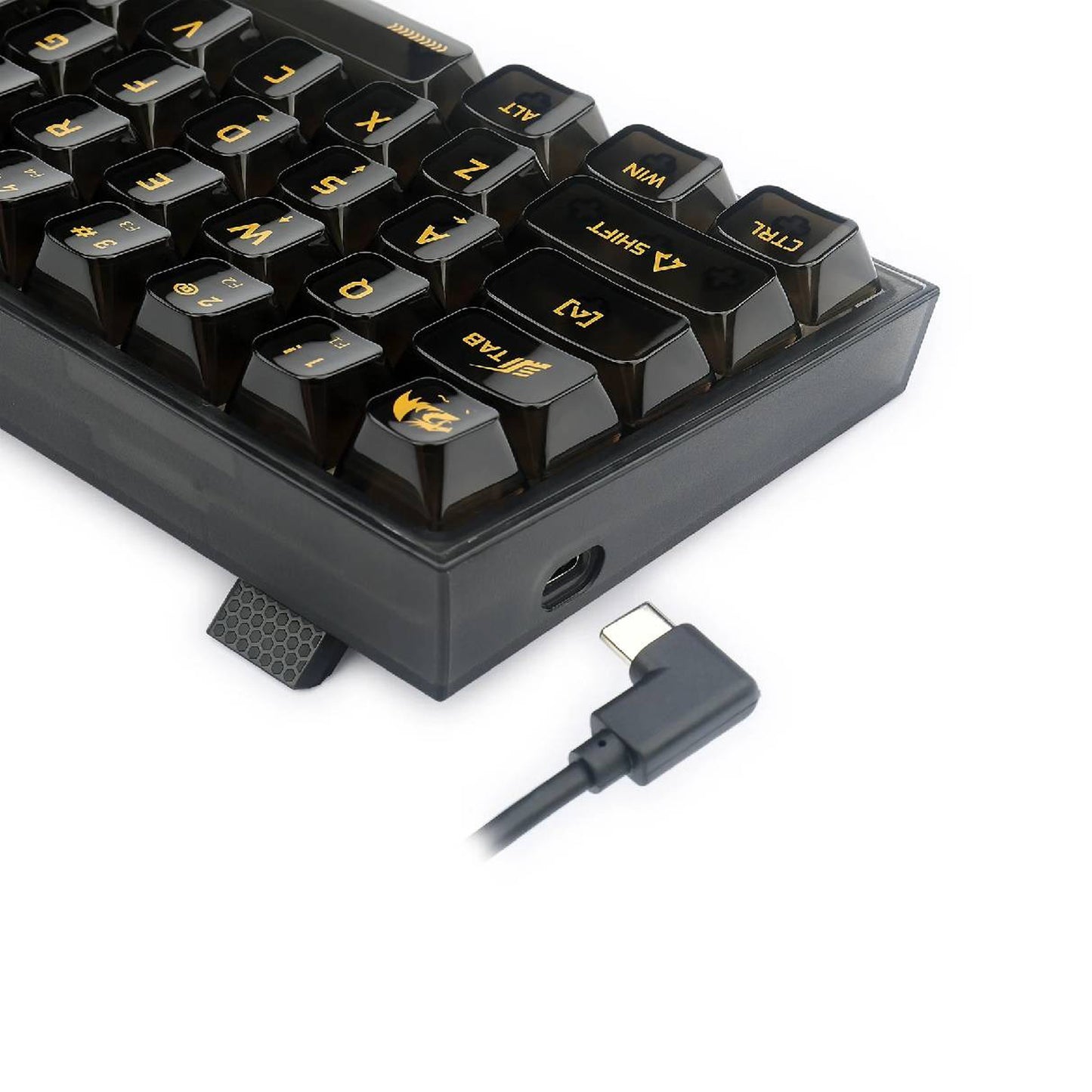Teclado Mecánico Redragon Fizz 60% Rgb Transparente Black