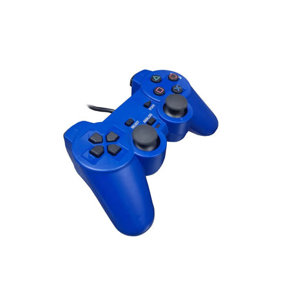 Joystick compatible Ps2 Control Doble Shock Azul