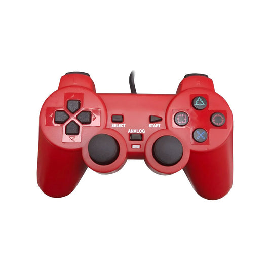 Joystick compatible Ps2 Control Doble Shock Rojo