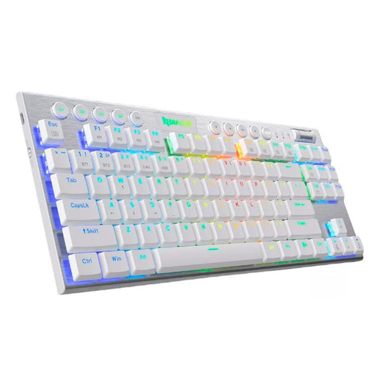 Teclado Gamer Redragon Horus TKL White K621 Sw Red Wireless