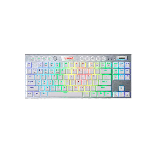 Teclado Gamer Redragon Horus TKL White K621 Sw Red Wireless