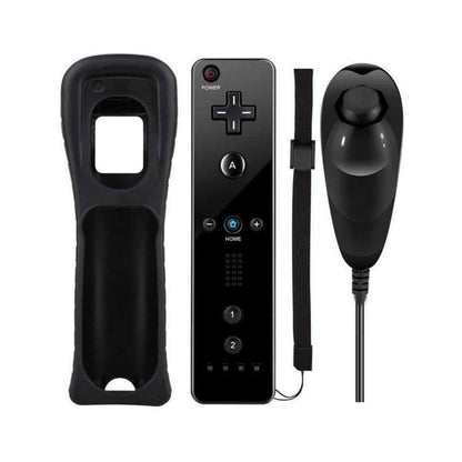 Control Remoto Y Nunchuck Para WII / Wiiu - Negro