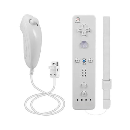 Control Remoto Y Nunchuck Para WII / Wiiu - Blanco