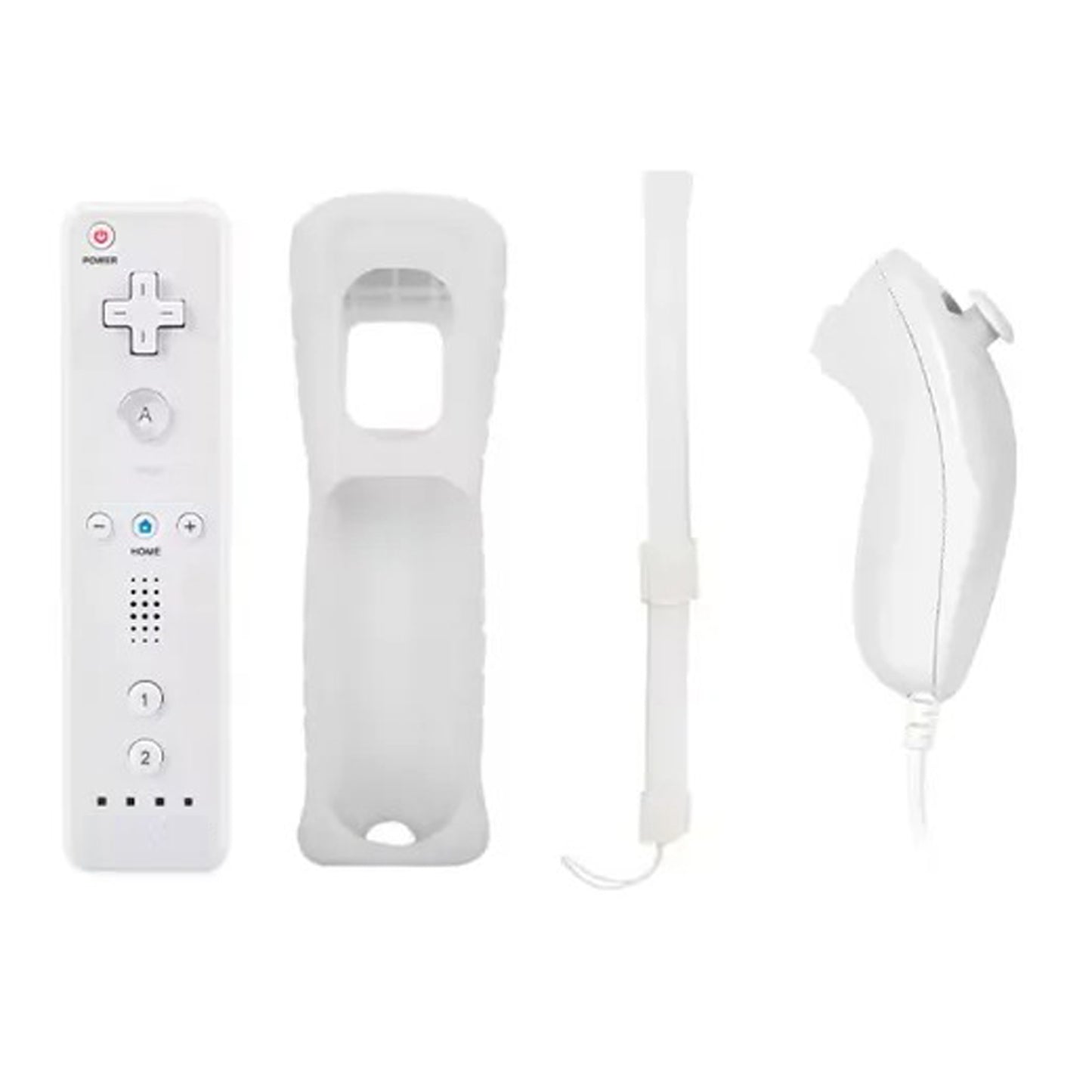 Control Remoto Y Nunchuck Para WII / Wiiu - Blanco