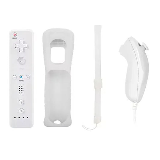Control Remoto Y Nunchuck Para WII / Wiiu - Blanco