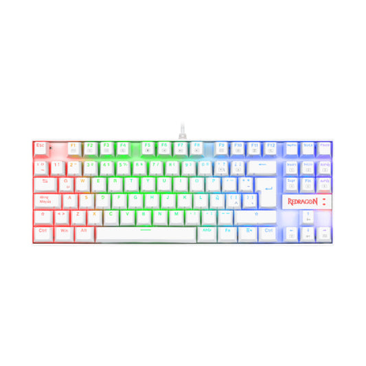 Teclado Mecanico Kumara White K552W-RGB Español Switch Blue