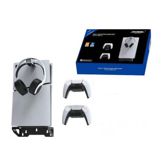 Base Soporte Metalico Para Pared Para Consola Ps5 Fat/Slim