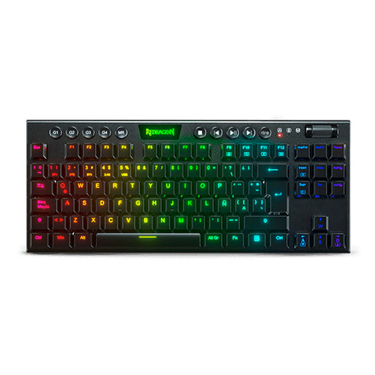 Teclado Gamer Redragon Horus TKL Black K621 Sw Red Wireless