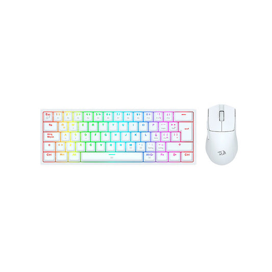 Kit De Teclado Y Mouse Redragon S143 Alámbrico White Español
