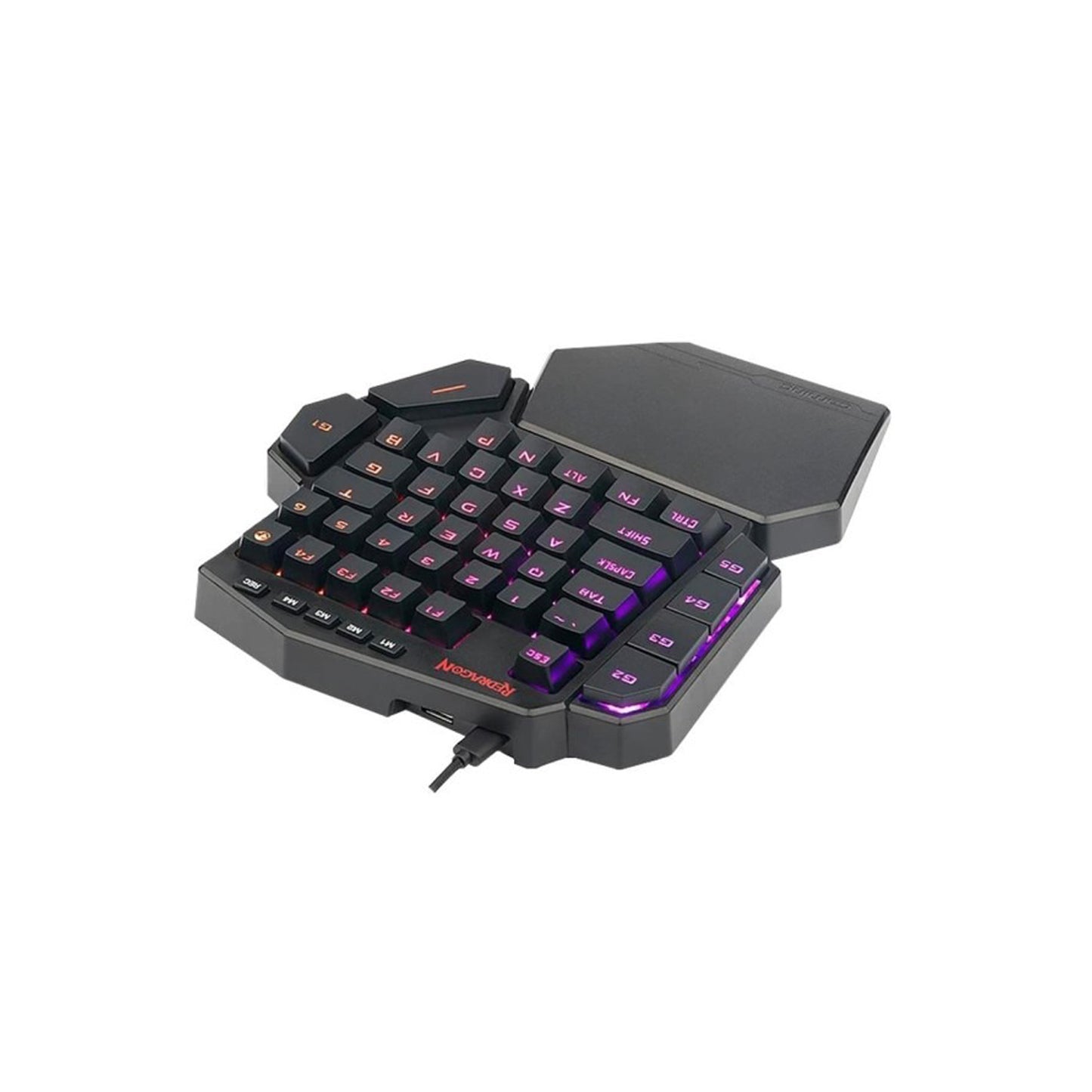 Teclado Mecanico De Una Mano Redragon Diti K585RGB SW Brown