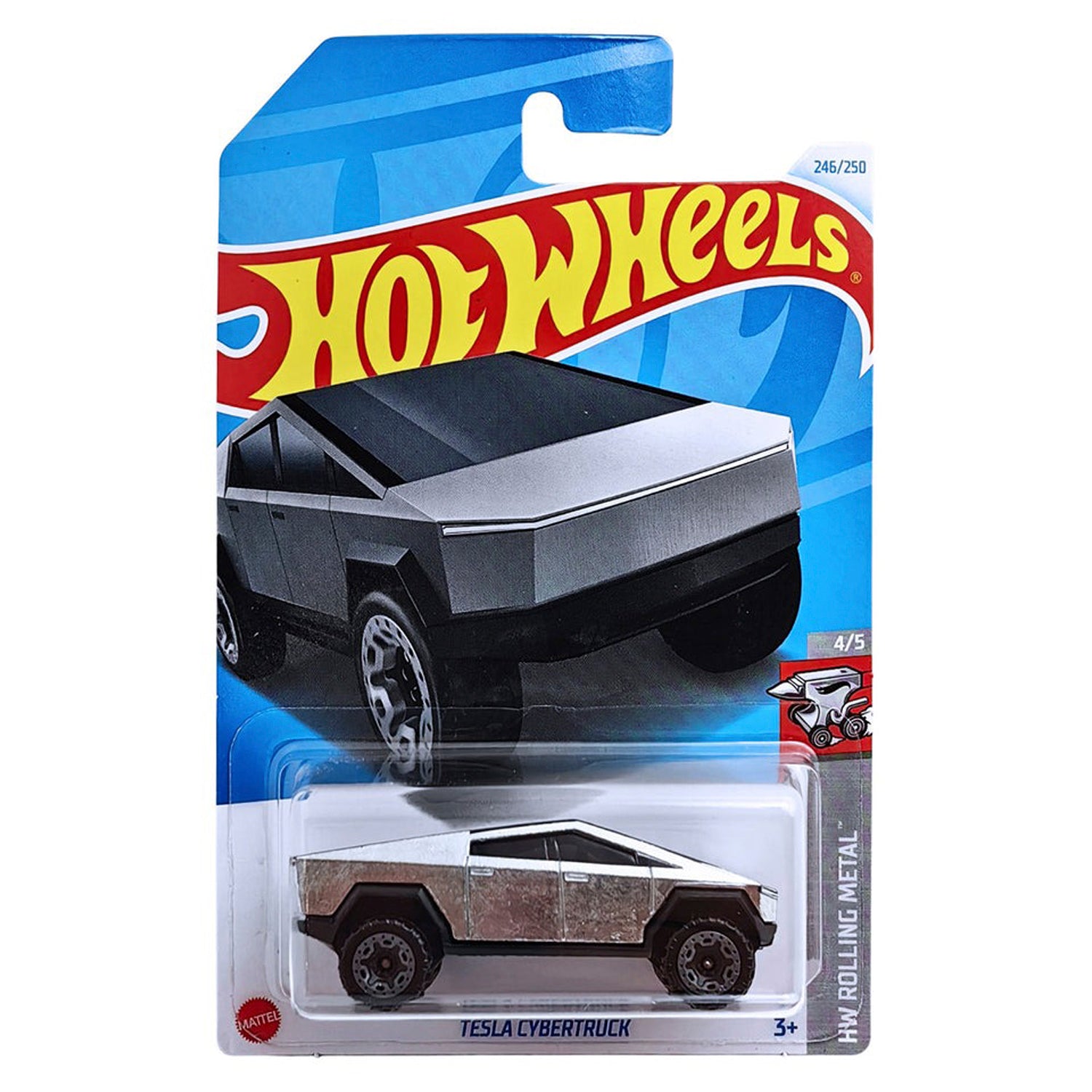 Hot Wheels Tesla Cybertruck 246/250 - (ZAMAC) – Crazy Games Spa